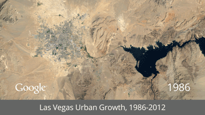 Urban growth time lapse