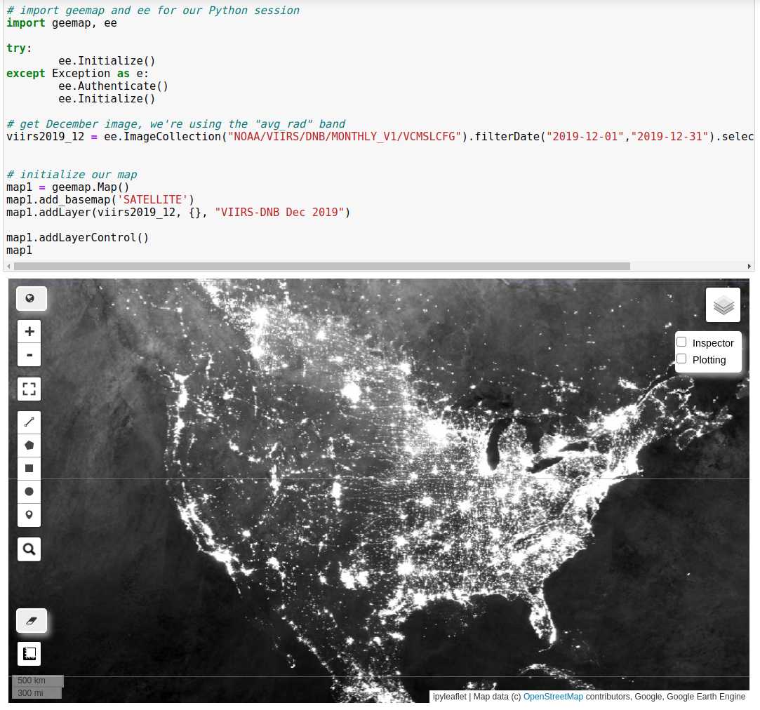 Nighttime Lights United States - WB