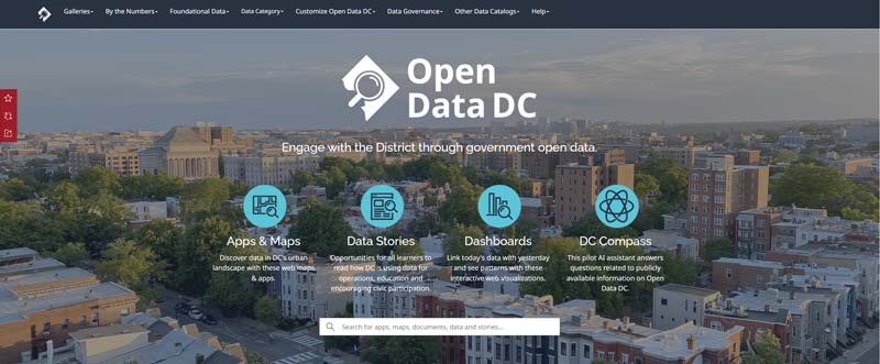 Open Data DC webpage