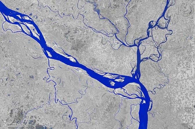 Examples of the types of satellite data the students worked with.